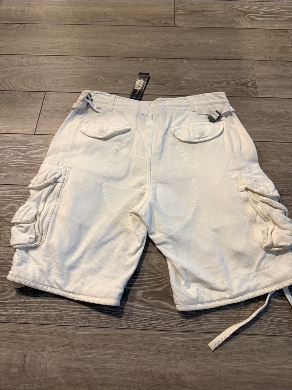 Vintage/Y2K Men’s Polo Off-White Cargo Shorts Sz M - Picture 9 of 12